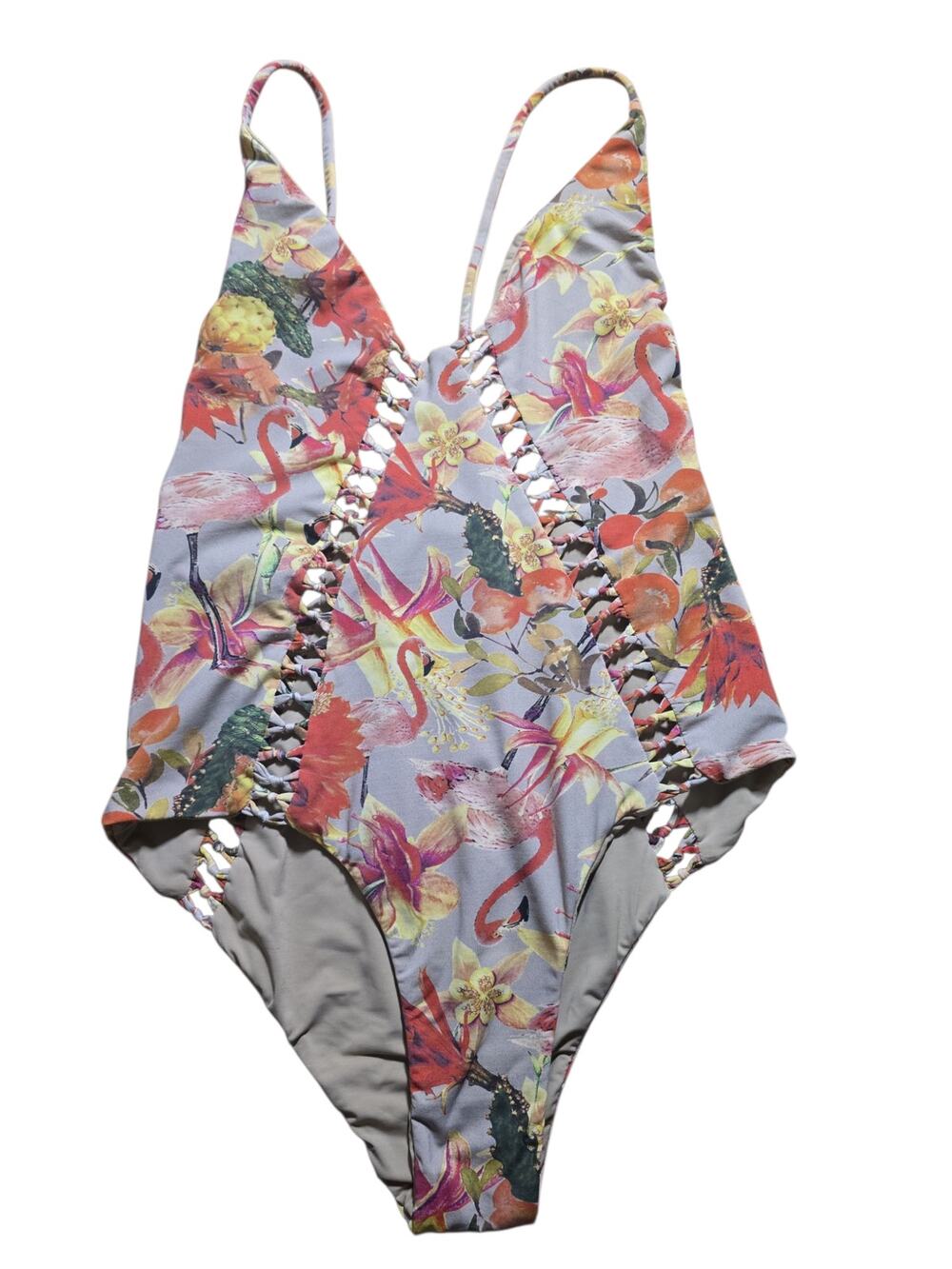 San Lorenzo reversible one-piece swimsuit.